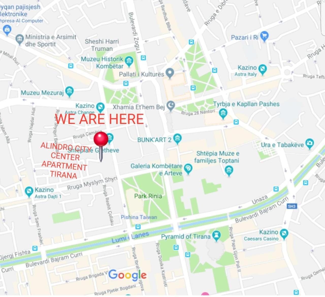Alindro City Center Apartment Tiran Dış mekan fotoğraf